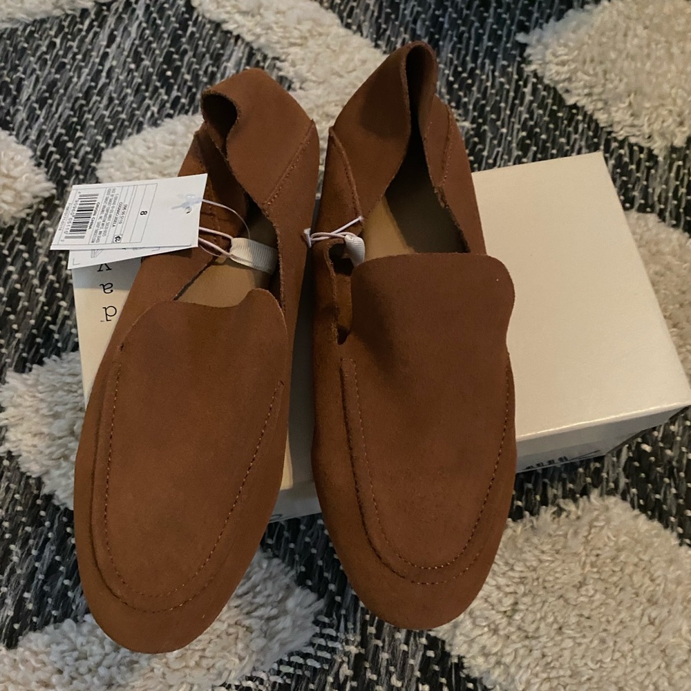 Suede convertible loafers/mules